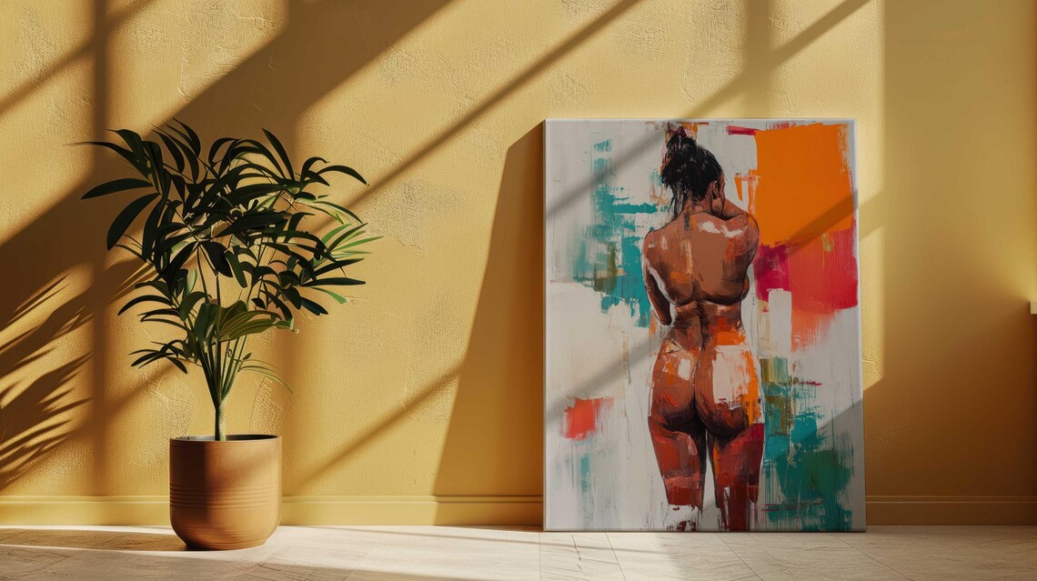 Mature Content Nude Art, Modern Figure Study - Image 4