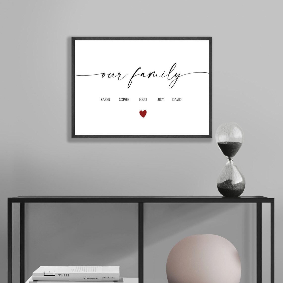 Our Family Personalized Minimalist Art Print - Image 2