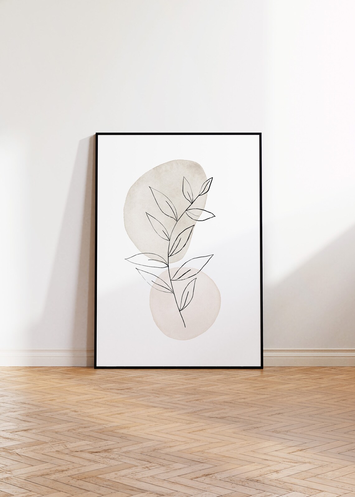 Botanical Line Art Neutral Home Decor Art Print - Image 2