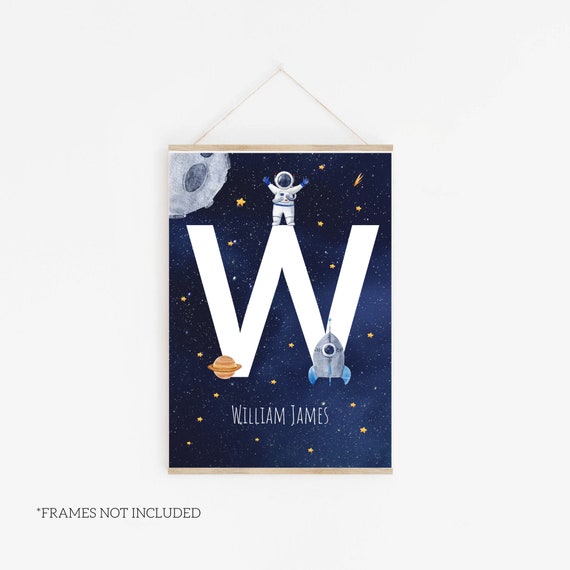 Space Print, Boys Room Decor Space Theme