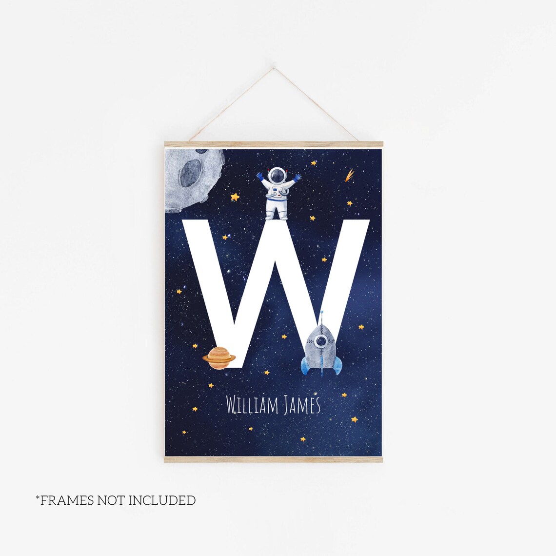 Space Print, Boys Room Decor Space Theme