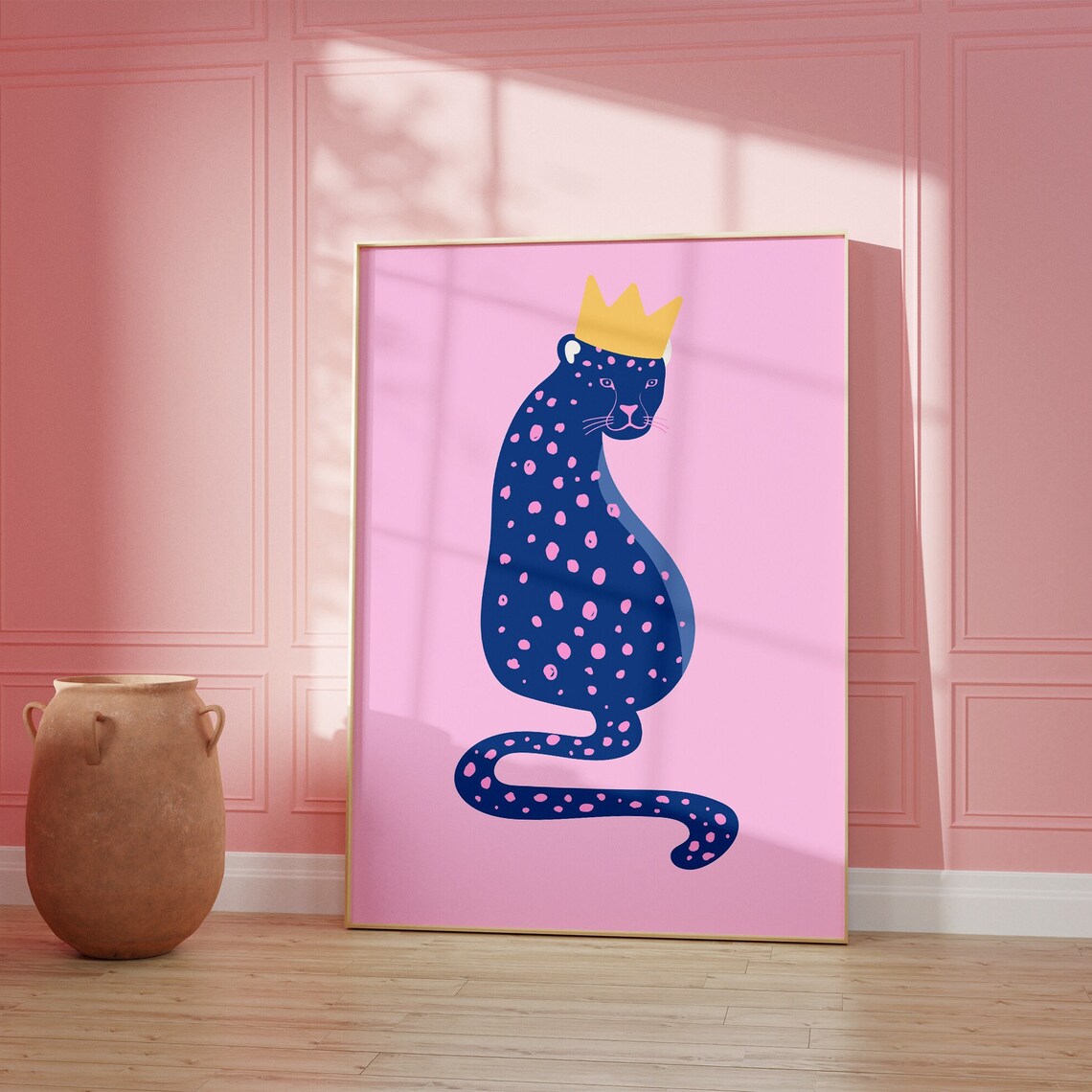 Leopard Poster Print, Preppy Maximalist Boho Decor - Image 4