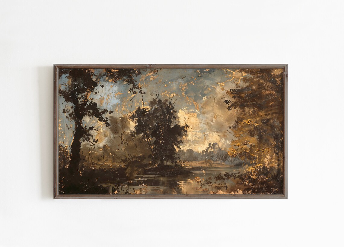 Autumn Frame TV Art Landscape, Vintage Fall Art - Image 3