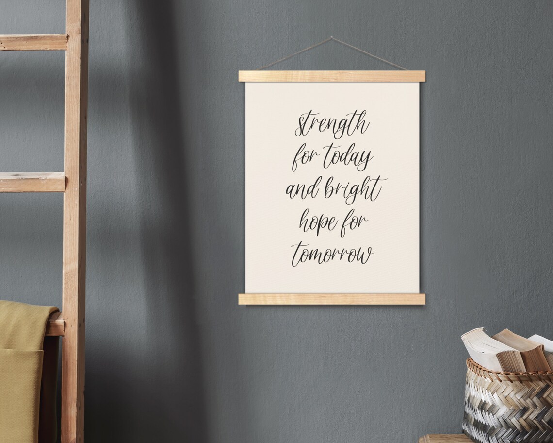 Great Is Thy Faithfulness Hymn Lyric Calligraphy Poster Hopeful Home Decor