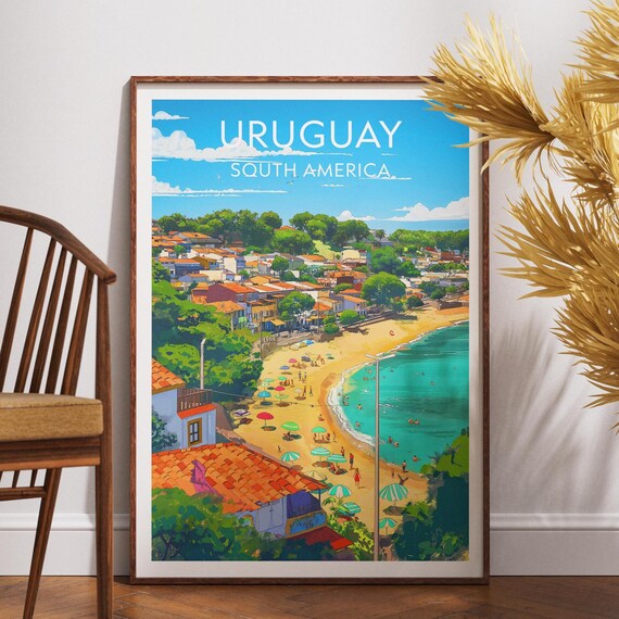 Uruguay Travel Print South America Poster Wall Art