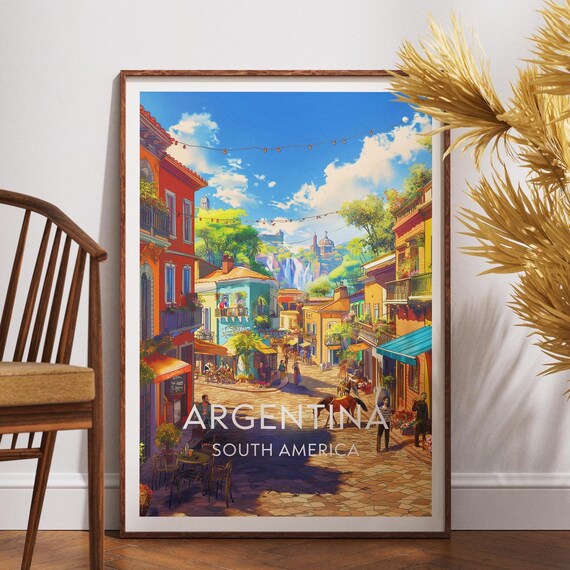 Argentina Travel Print South America Poster Wall Art