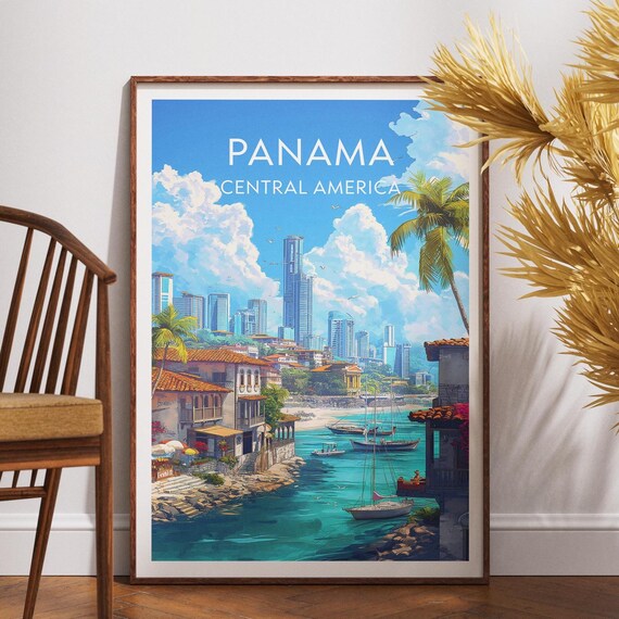 Panama Travel Print Central America Poster Wall Art