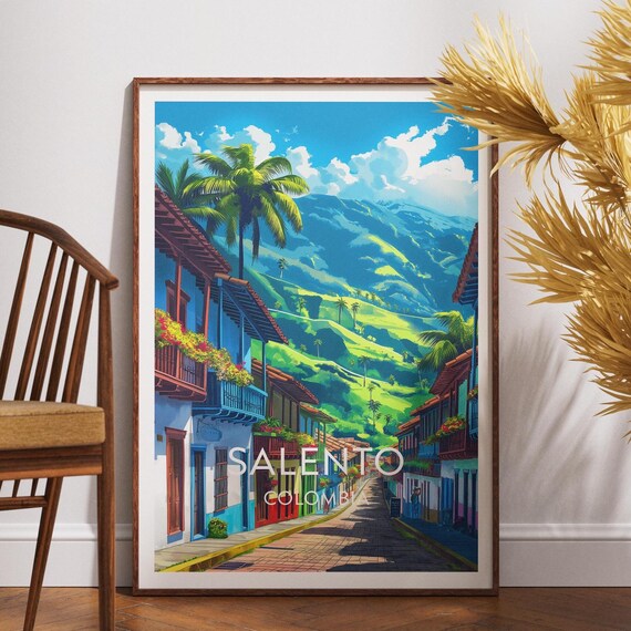Salento Travel Print Colombia Poster Wall Art South America