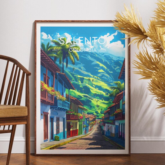 Salento Travel Print Colombia Poster Wall Art South America