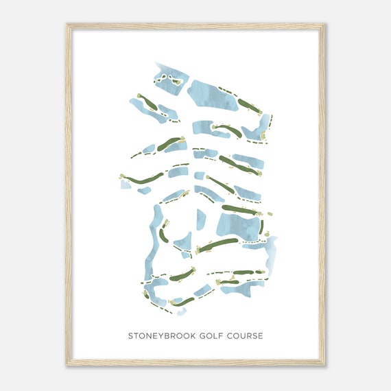 Stoneybrook Golf Course Florida Modern Watercolor Map Golfer Gift Golf Wall Art Golf Poster Print Course Layout