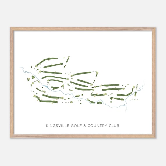 Kingsville Golf and Country Club Ontario Modern Minimalist Poster