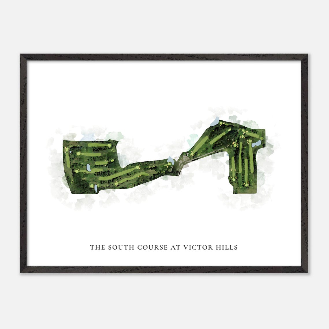 The South Course at Victor Hills New York Classic Golf Map Poster - Image 5