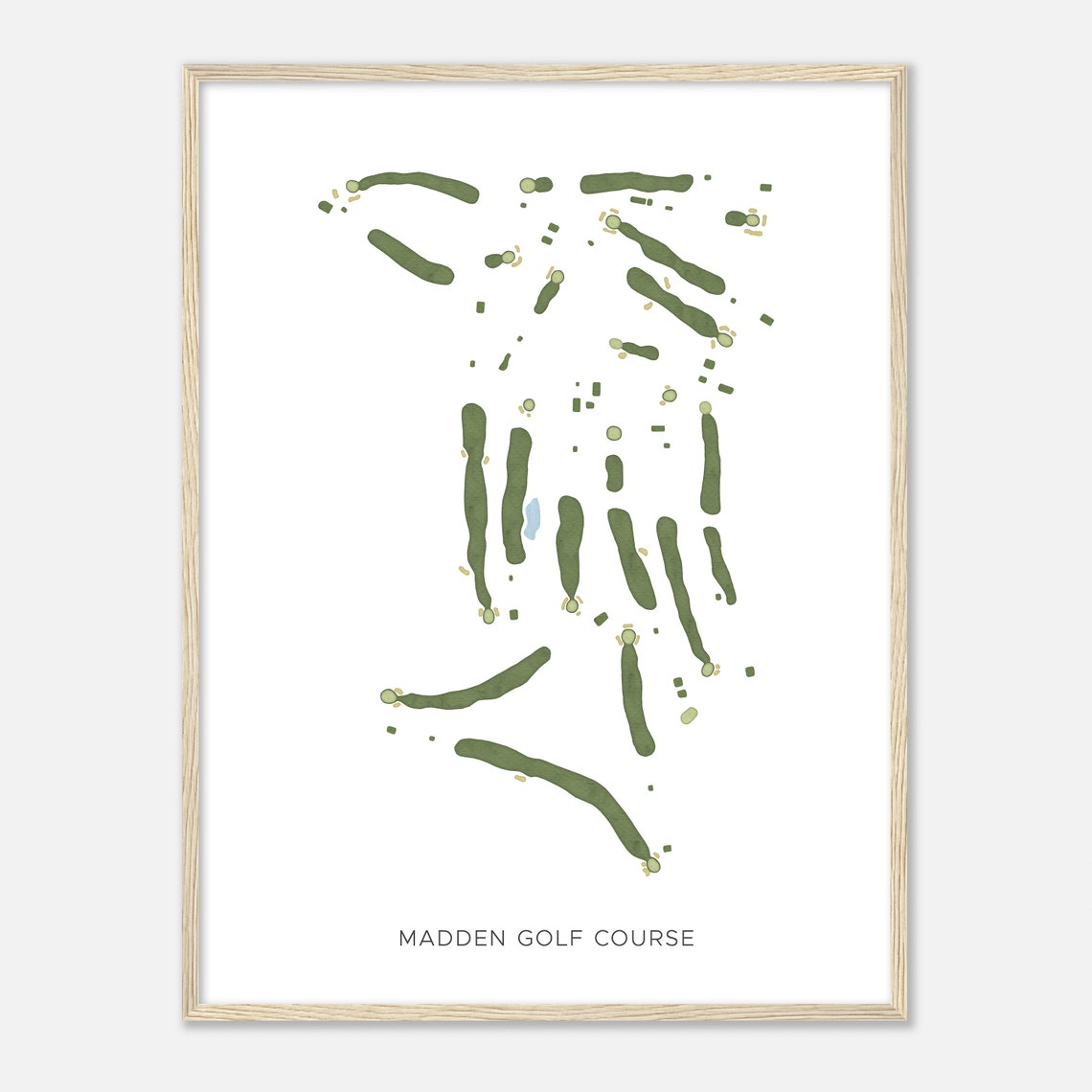 Madden Golf Course Modern Minimalist Golf Course Map Gift Poster - Image 2
