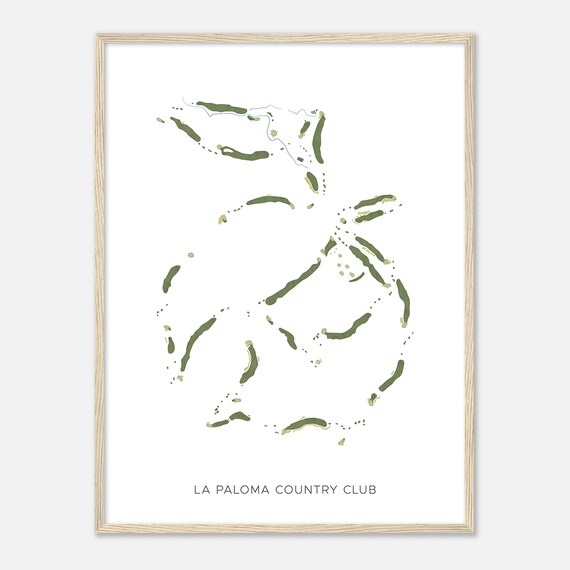 La Paloma Country Club Arizona Modern Watercolor Map Golfer Gift Golf Wall Art Golf Poster Print Course Layout