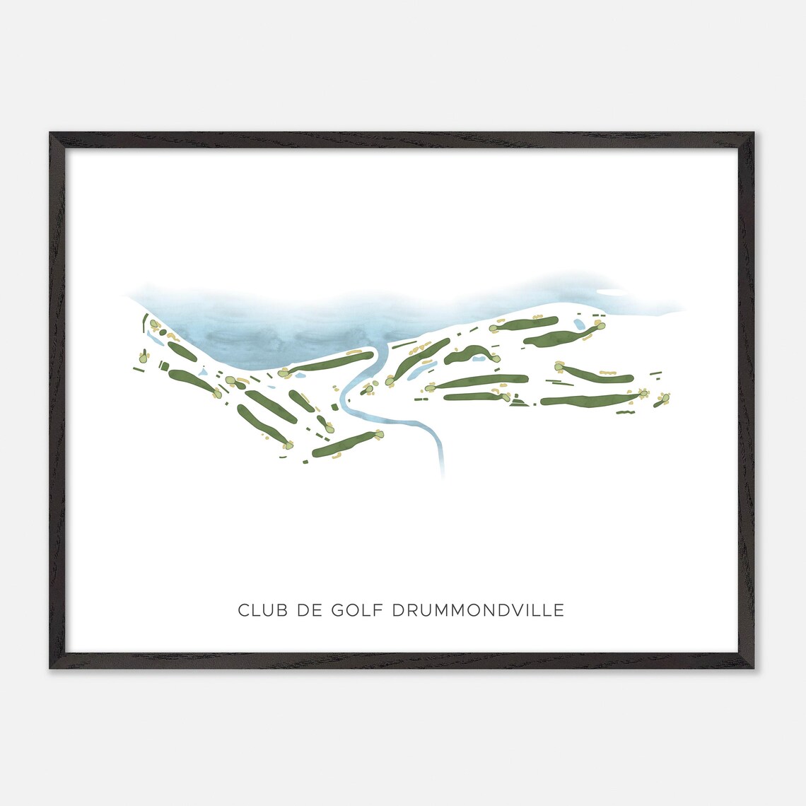 Club de Golf Drummondville Quebec Minimalist Watercolor Poster - Image 4
