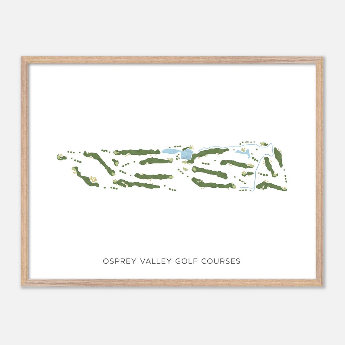 Osprey Valley Golf Courses Canada Minimalist Watercolor Poster
