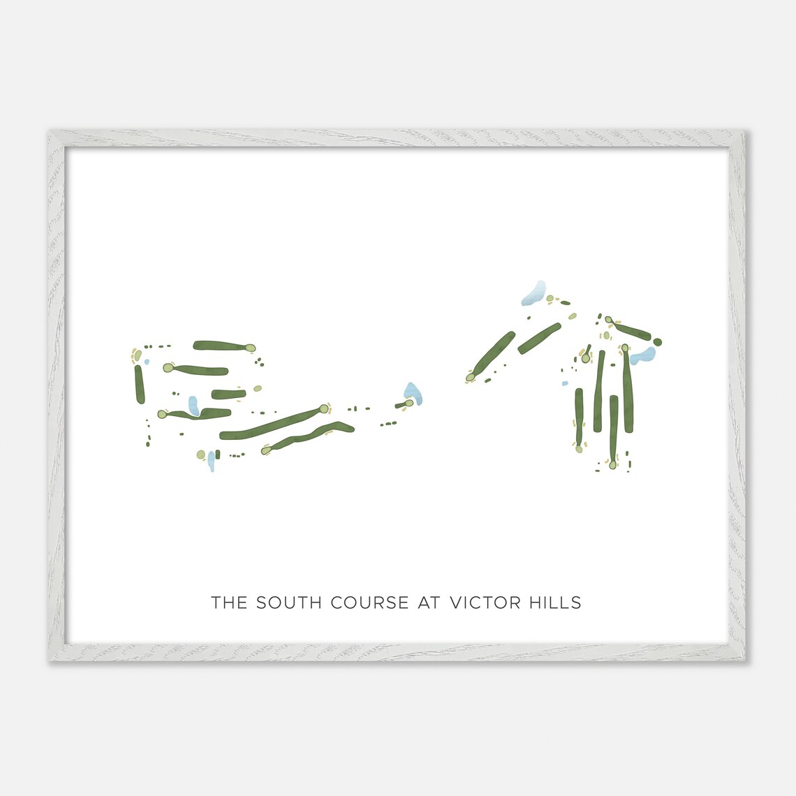 The South Course at Victor Hills Victor New York Modern Watercolor Poster - Image 4
