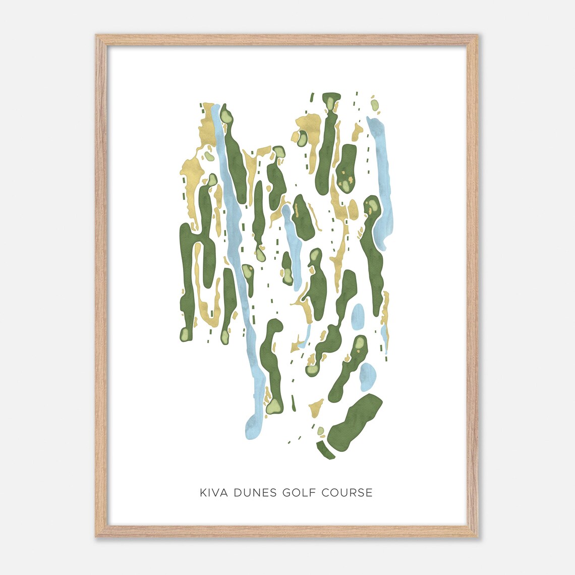 Kiva Dunes Golf Course Gulf Shores Alabama Map Print - Image 6