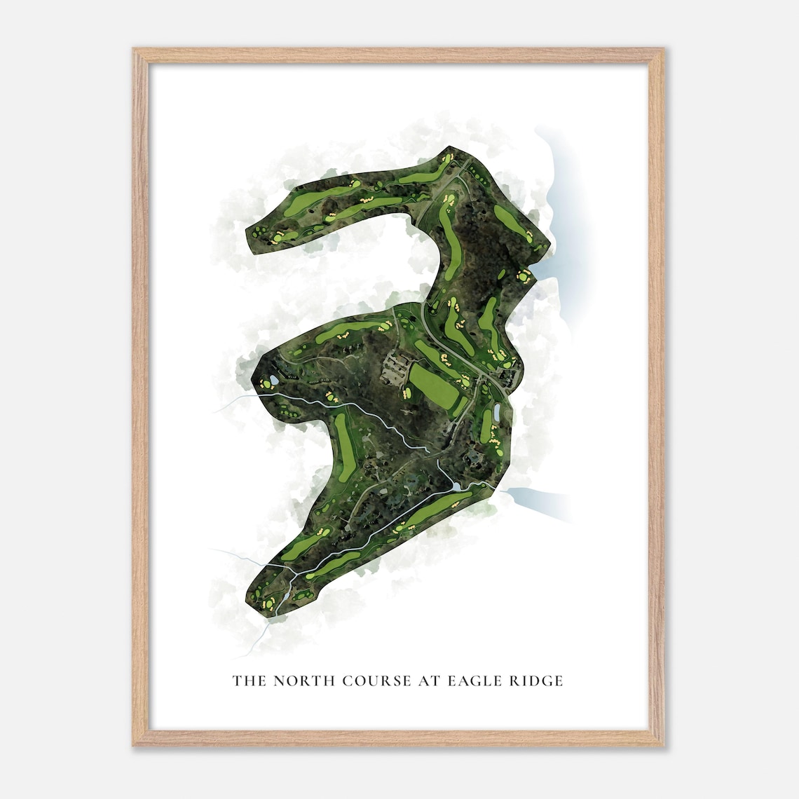 The North Course At Eagle Ridge, Classic Watercolor Map - Image 6
