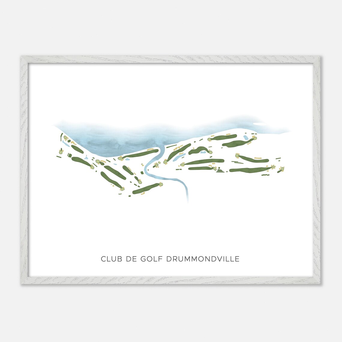 Club de Golf Drummondville Quebec Minimalist Watercolor Poster - Image 3