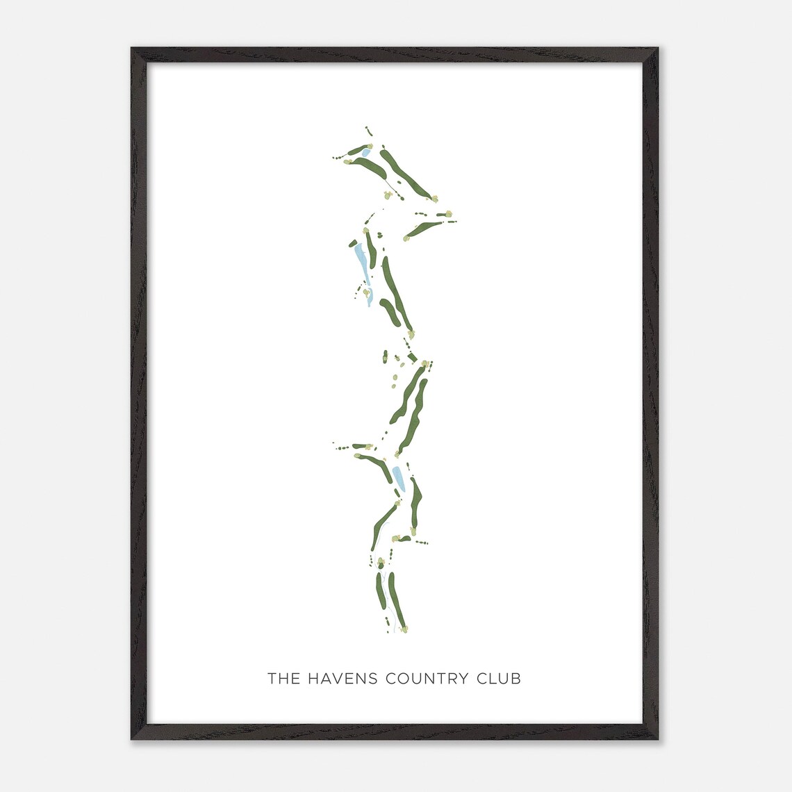 The Havens Country Club Vista California Modern Watercolor Poster - Image 3