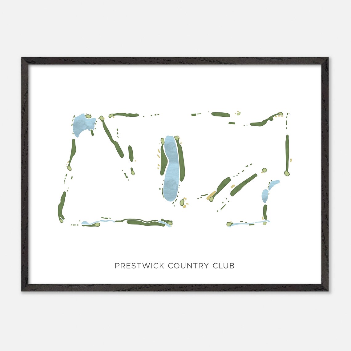 Prestwick Country Club South Carolina Modern Minimalist Golf Poster - Image 5