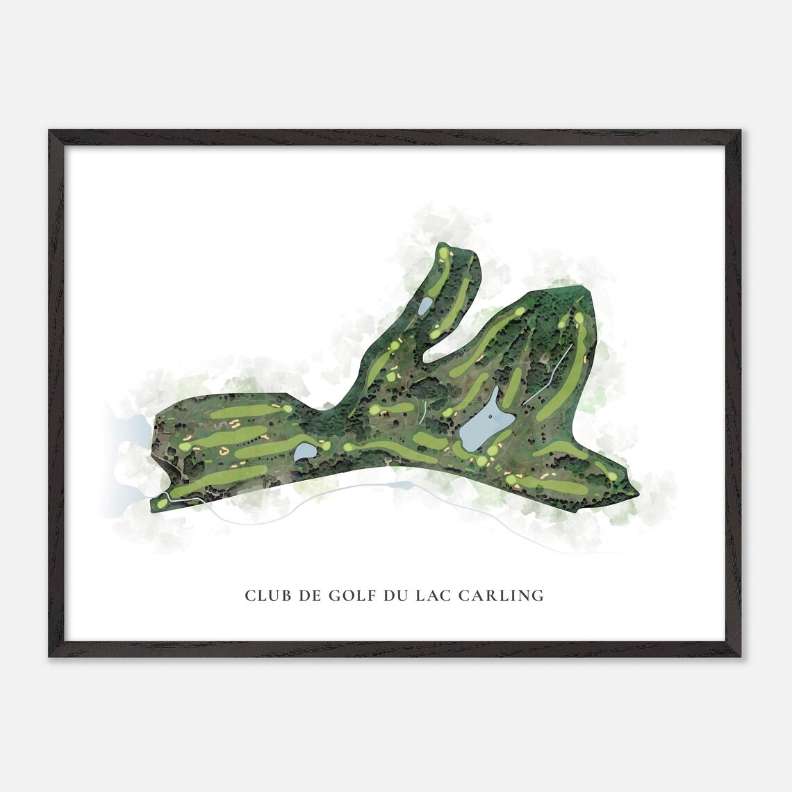 Club de Golf du Lac Carling Canada Classic Watercolor Map Poster - Image 4