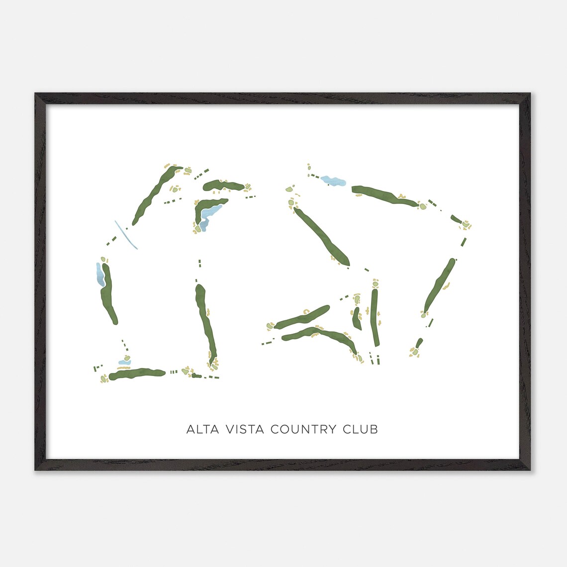 Alta Vista Country Club Minimalist Map Art Golfer Gift Poster - Image 5