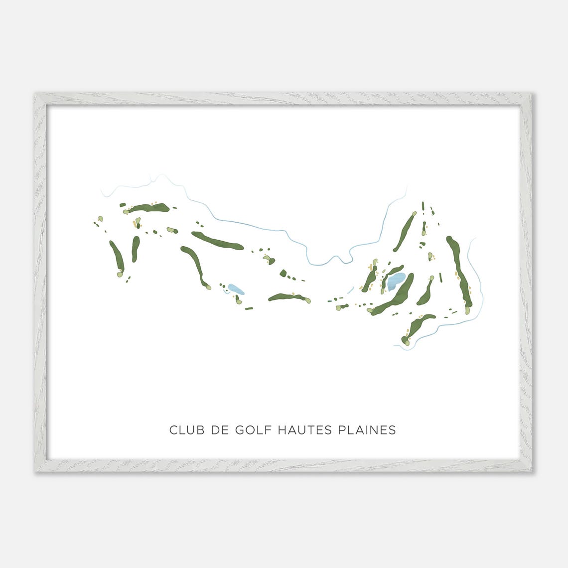 Club de Golf Hautes Plaines Quebec Minimalist Watercolor Poster - Image 3