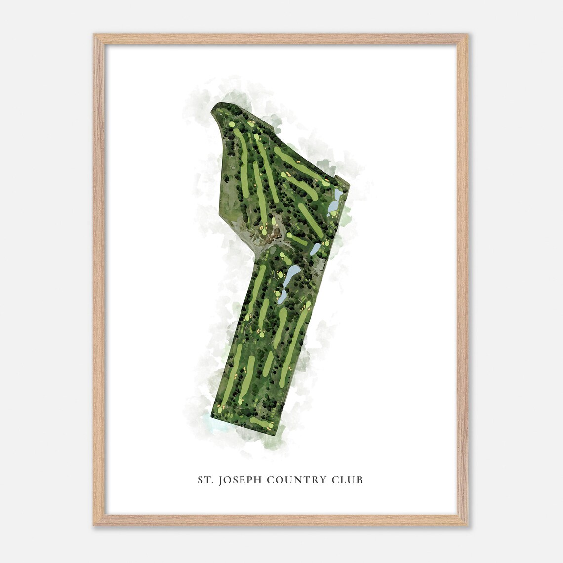 St. Joseph Country Club Country Club Missouri Classic Watercolor Poster - Image 6