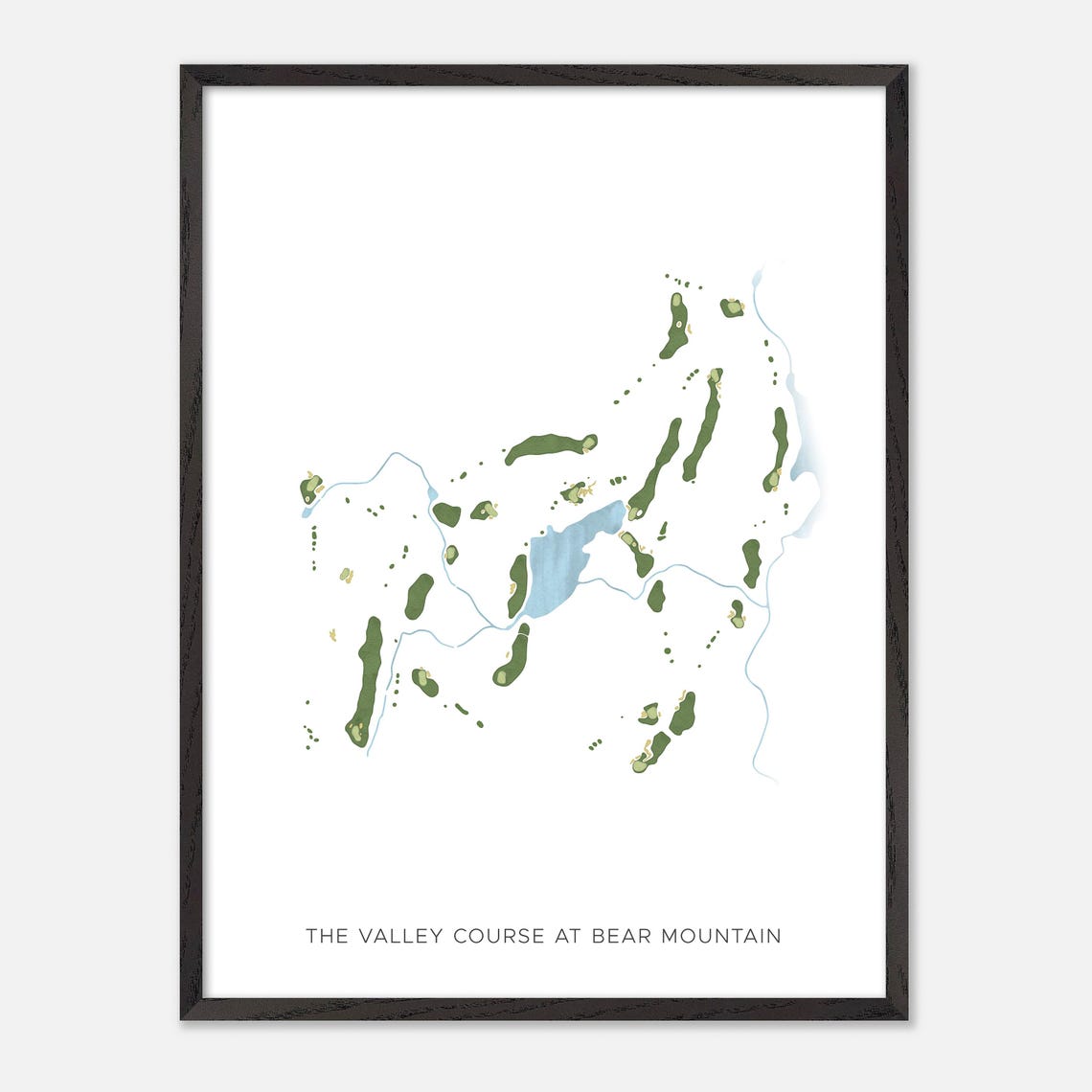 The Valley Course at Bear Mountain Canada Modern Map Art Poster - Image 2
