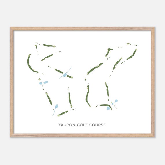 Yaupon Golf Course In Lakeway Texas Modern Watercolor Map Golfer Gift Golf Wall Art Golf Poster Print Course Layout