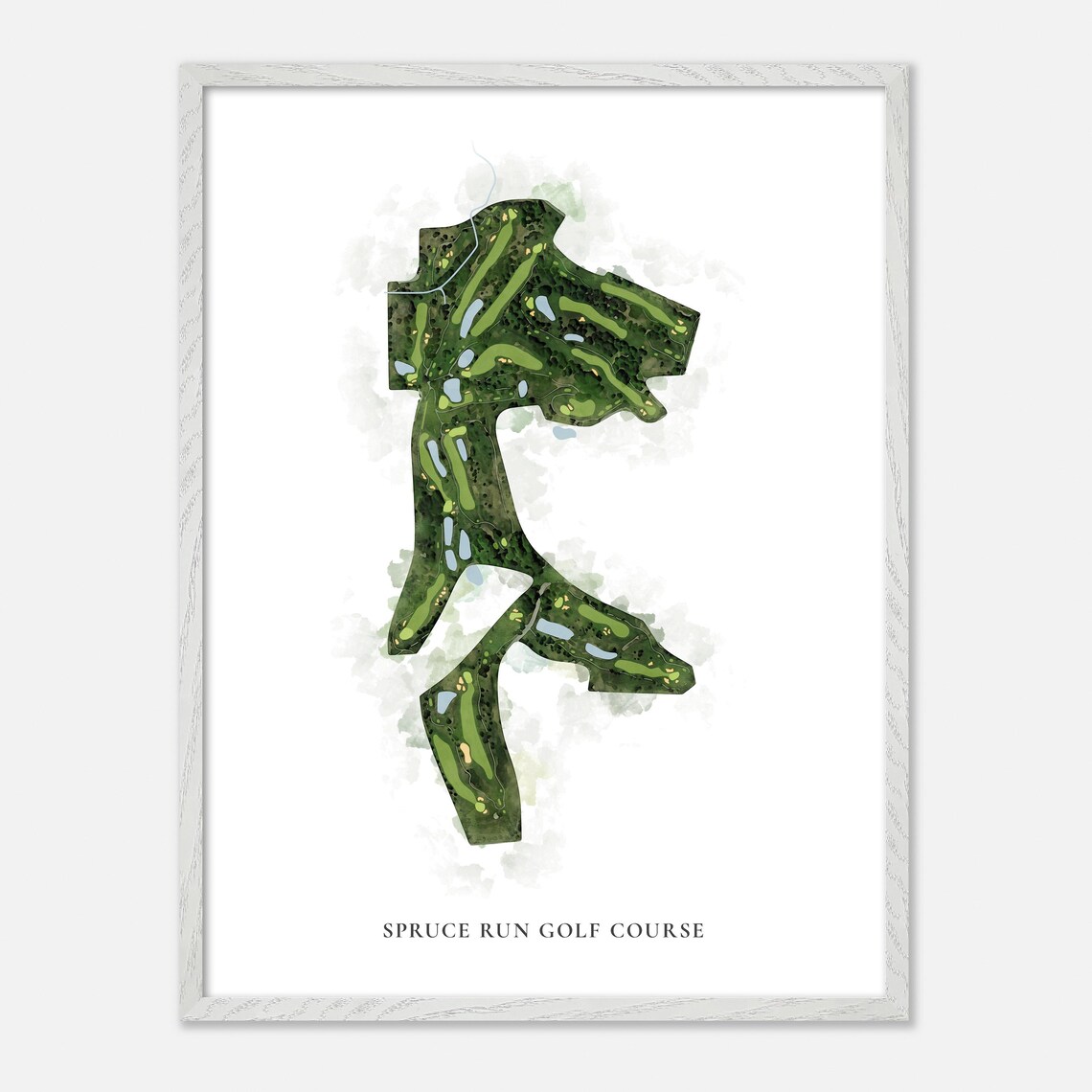 Spruce Run Golf Course Acme Michigan Classic Watercolor Poster - Image 2