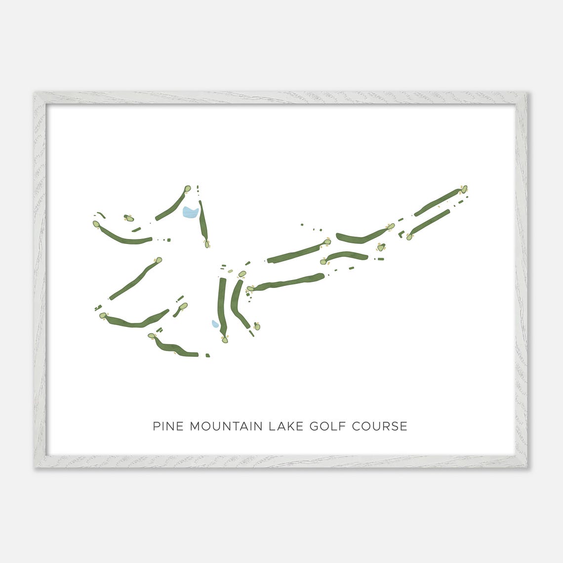 Pine Mountain Lake Golf Course Groveland California Map Poster - Image 4