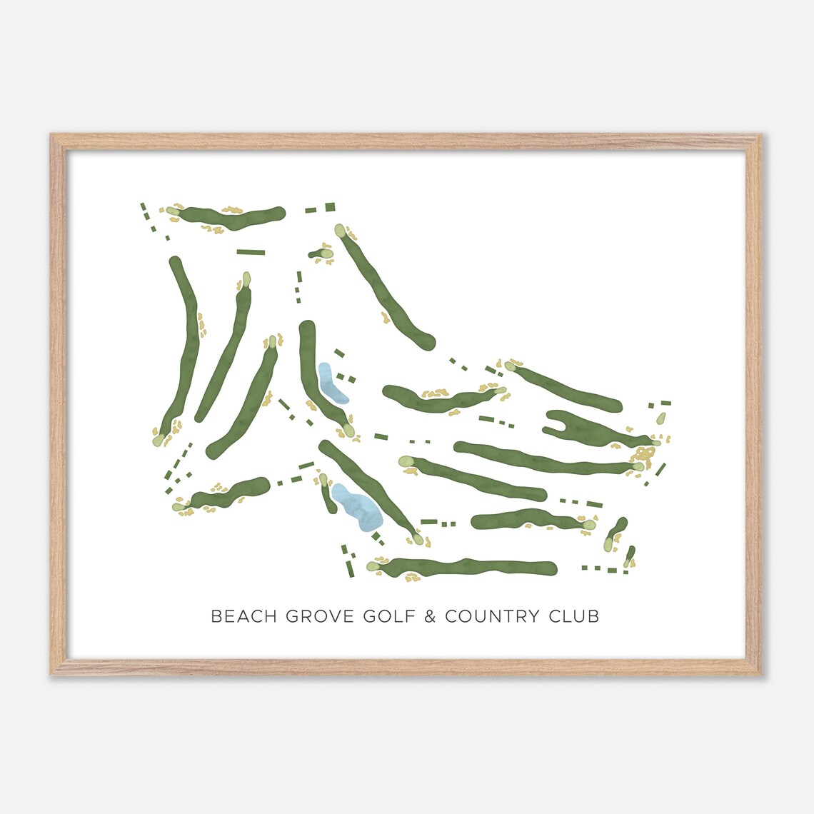 Beach Grove Golf and Country Club Canada Minimalist Map Poster