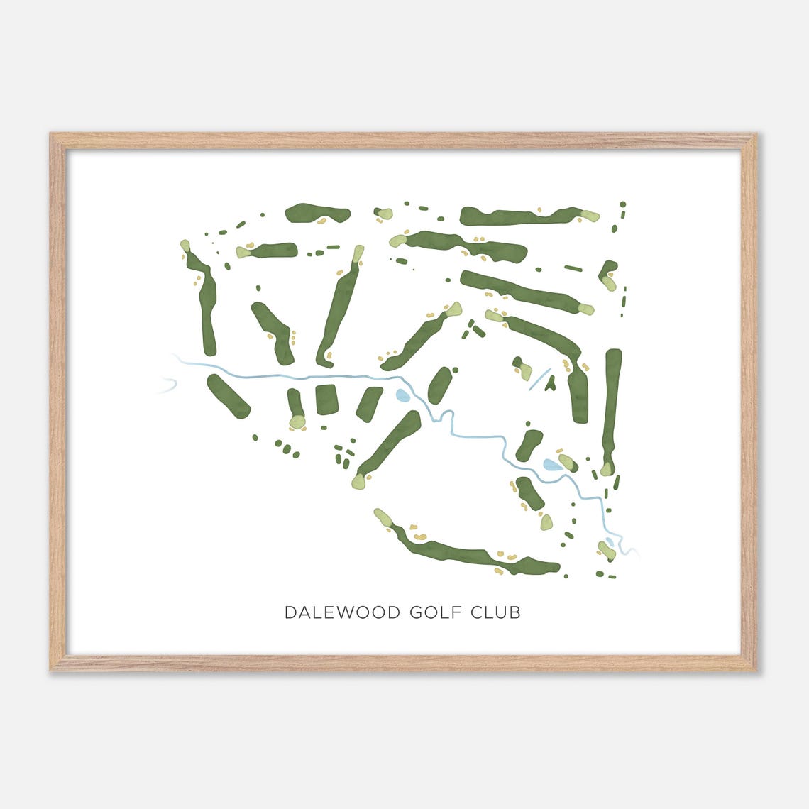 Dalewood Golf Club Cobourg Canada Modern Minimalist Map Art Poster