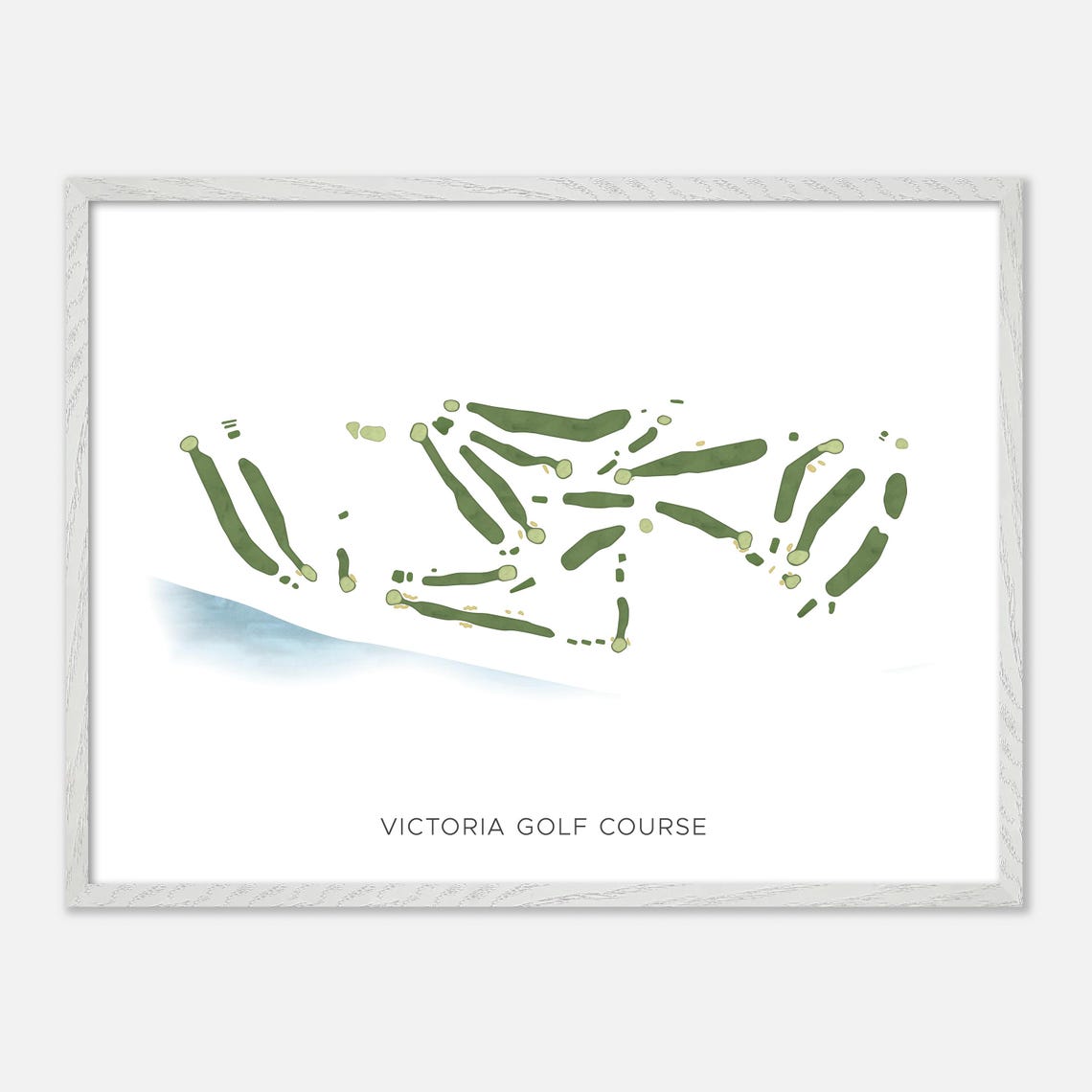 Victoria Golf Course Canada Modern Scenic Watercolor Map Poster - Image 3