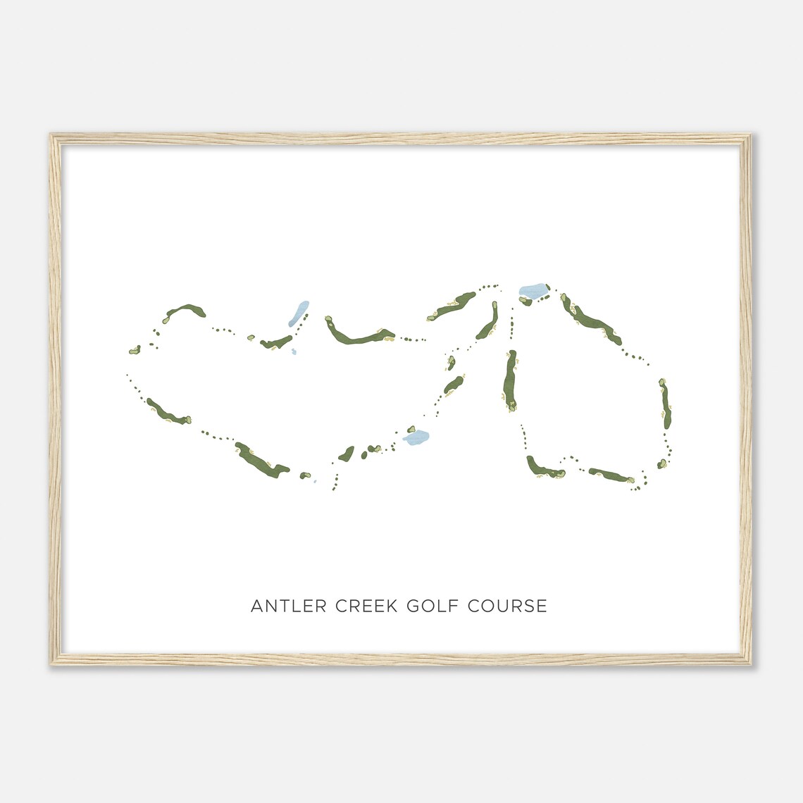 Antler Creek Golf Course Colorado Modern Watercolor Map Golfer Gift Golf Wall Art Golf Poster Print Course Layout - Image 2