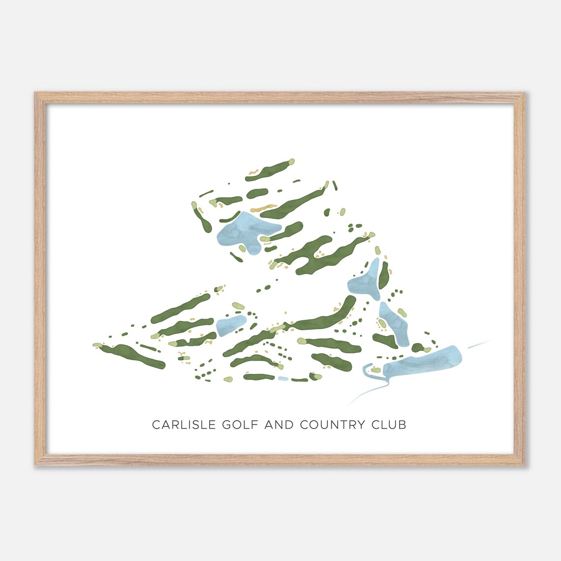 Carlisle Golf and Country Club Canada Minimalist Watercolor Poster