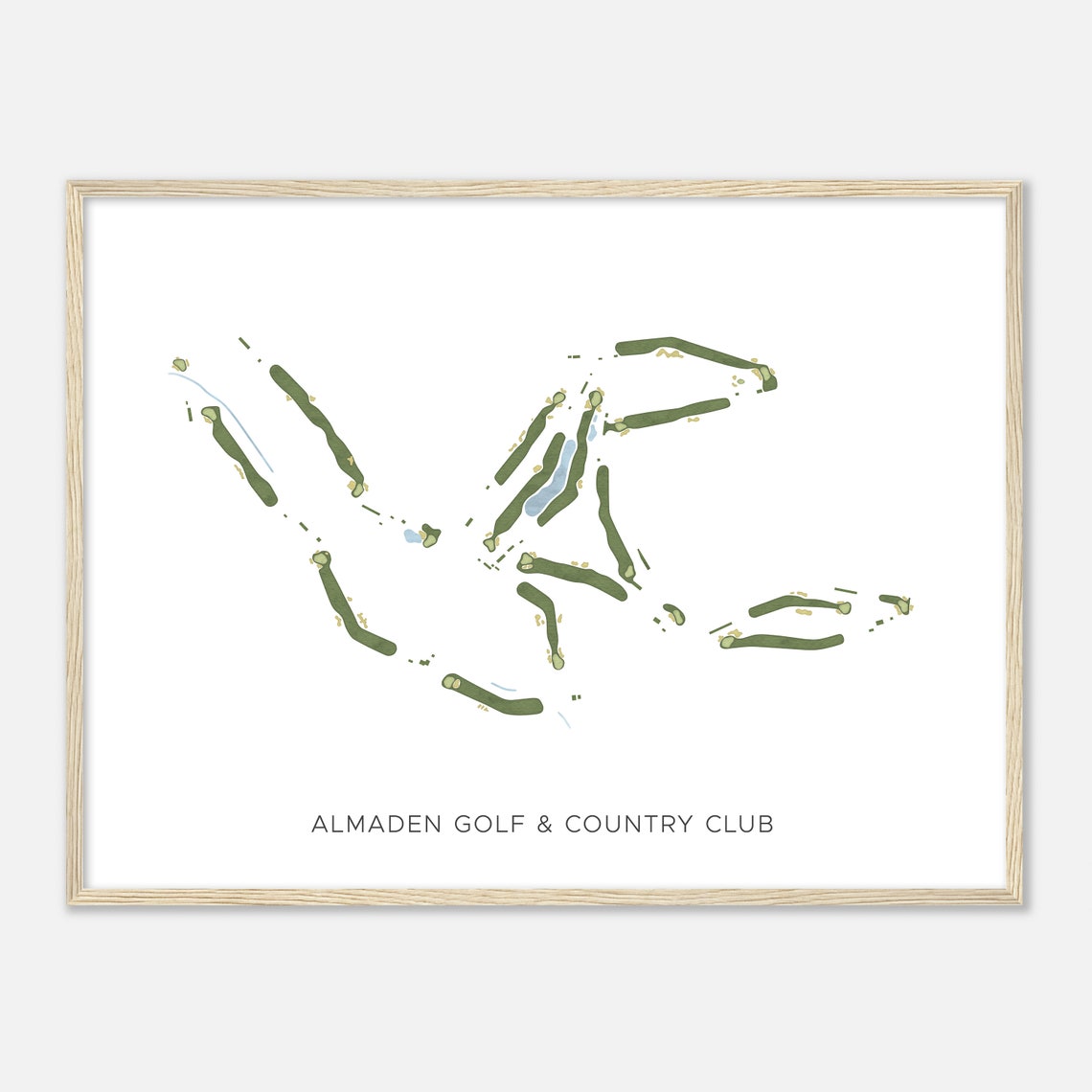 Almaden Golf and Country Club Modern Minimalist Course Poster
