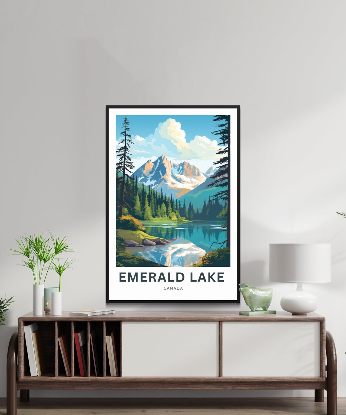 Personalized Emerald Lake Travel Poster, Canada - Image 2
