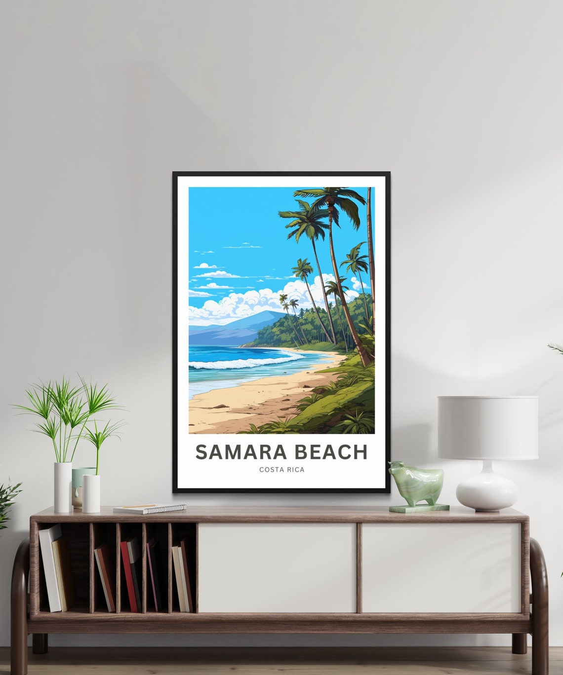 Personalized Samara Beach Costa Rica Beach Custom Travel Poster - Image 2