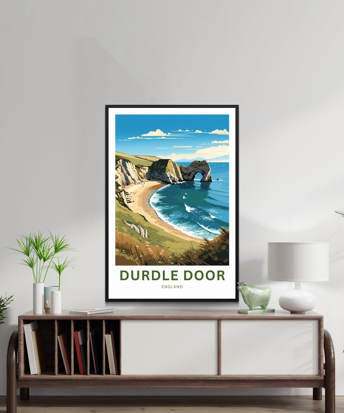 Durdle Door England Limestone Arch Coastline Personalized Poster - Image 2