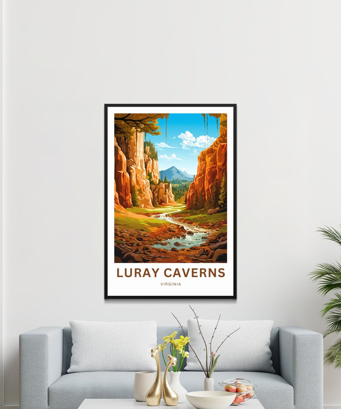 Luray Caverns Travel Poster, Virginia Landmark - Image 3