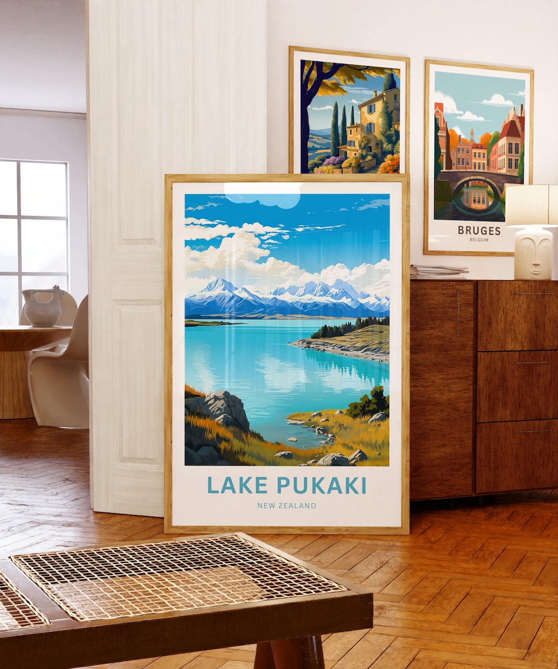 Lake Pukaki New Zealand Alpine Turquoise Shore View Travel Poster - Image 5