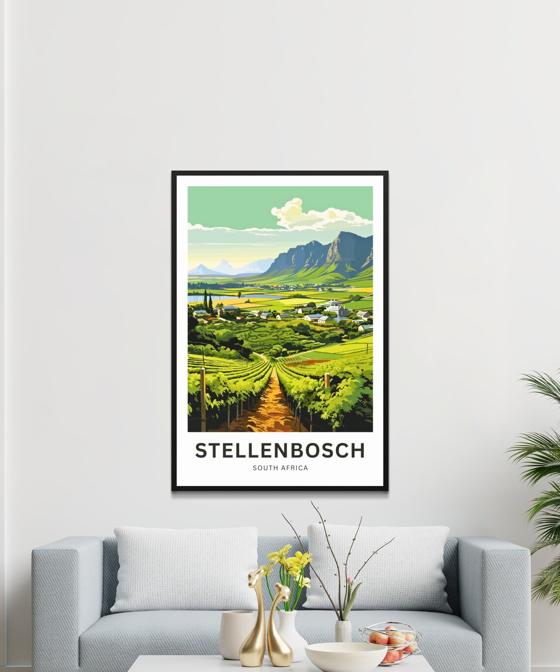 Stellenbosch South Africa Travel Poster - Image 3