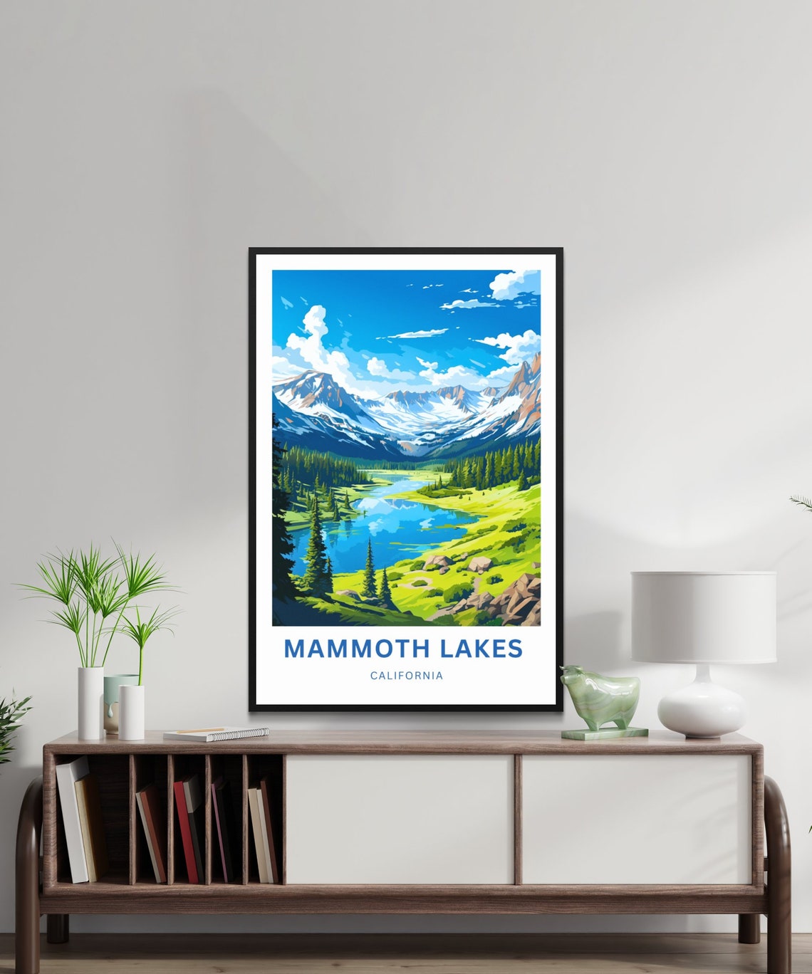 Mammoth Lakes California Alpine Lake Pine Forest Custom Poster - Image 3