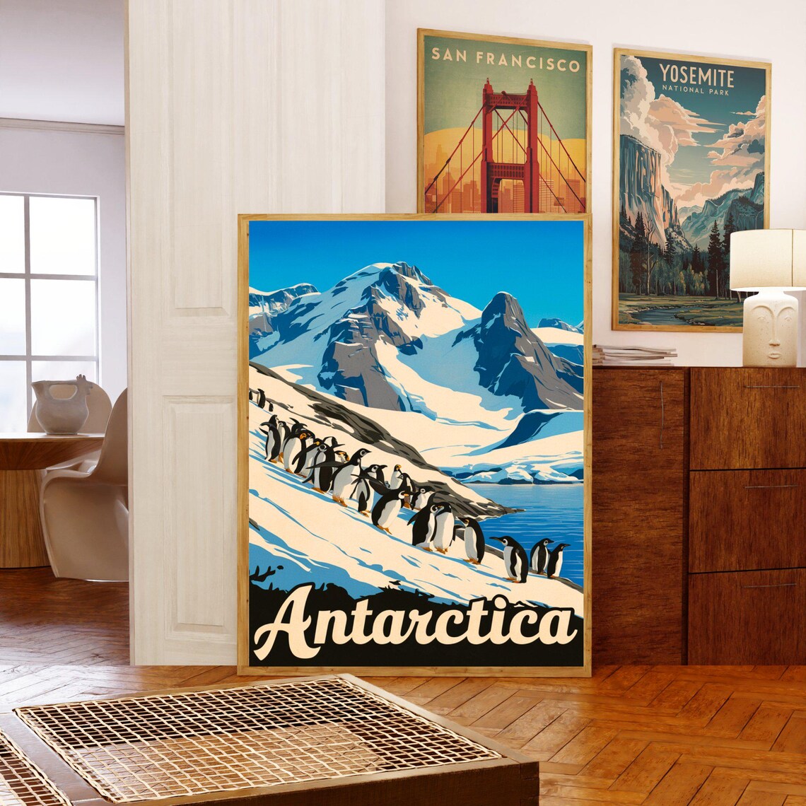 Antarctica Vintage Travel Poster, South Pole Art Print - Image 5