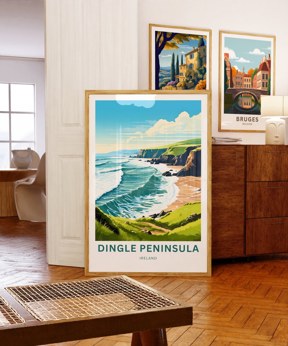 Dingle Peninsula Personalized Ireland Surf Beach Waves Travel Poster - Image 5