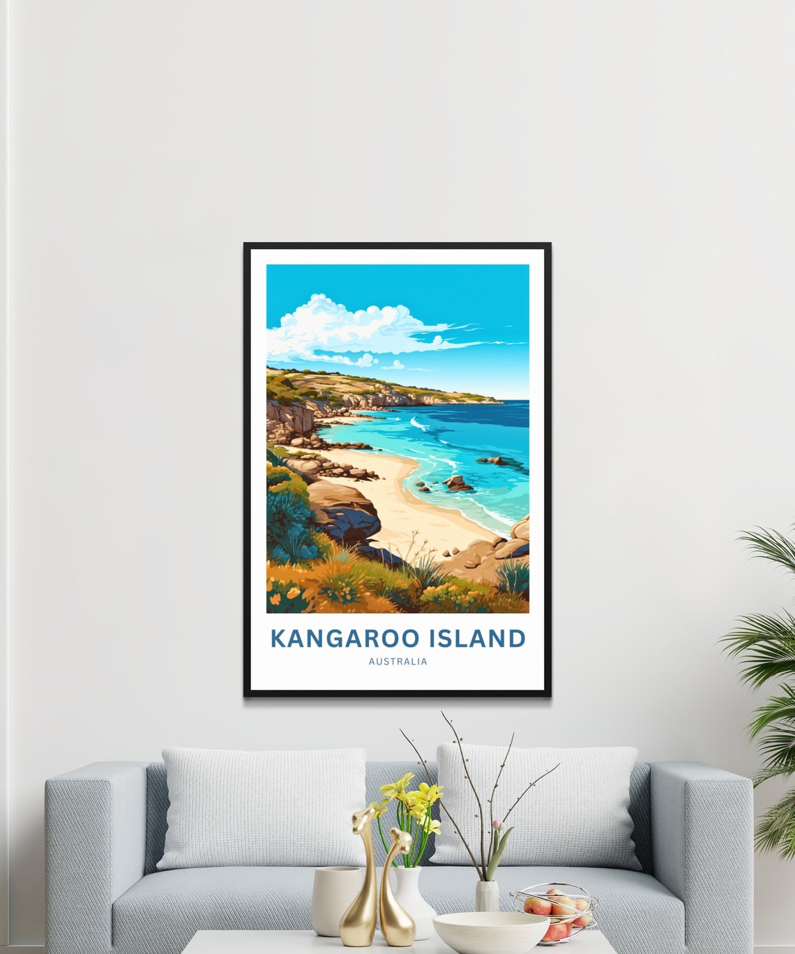 Kangaroo Island Australia Sandy Cove Turquoise Bay Travel Poster - Image 3